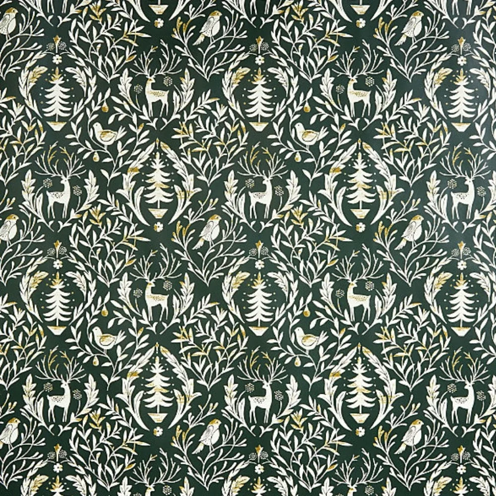 New! Crate&Barrel Nordic Forest Holiday Gift Wrap